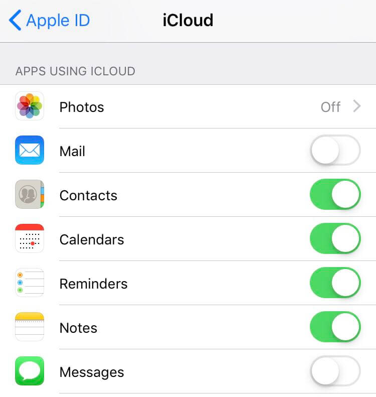 save notes on icloud