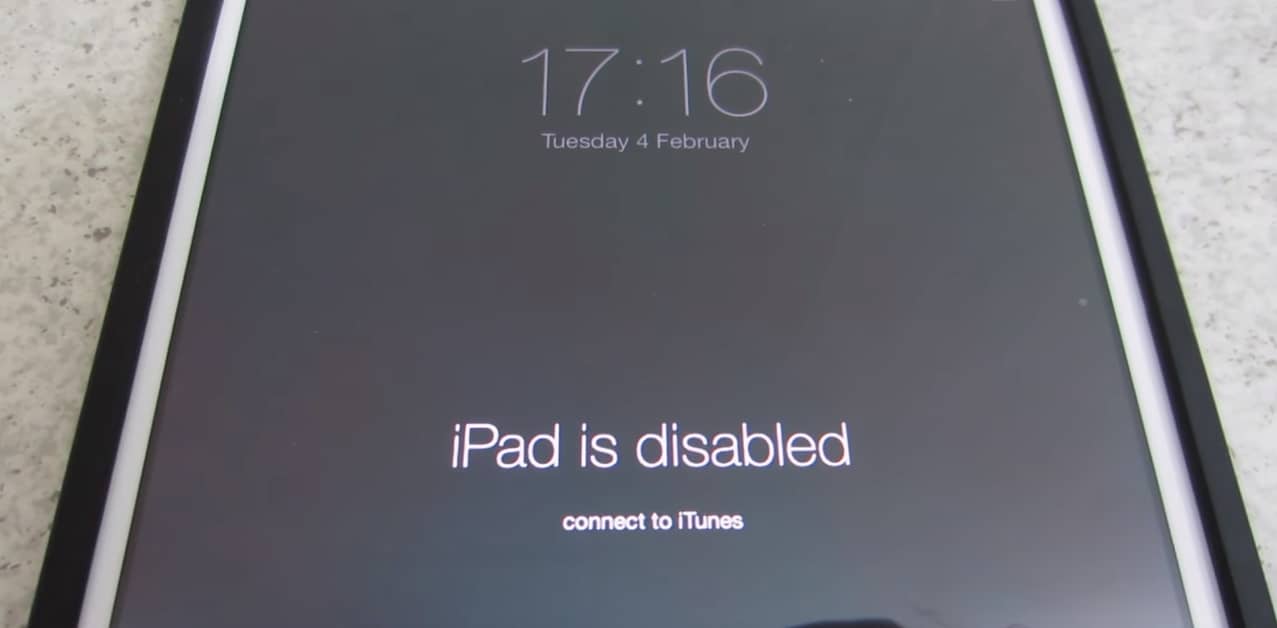 ipad disabled connect to itunes