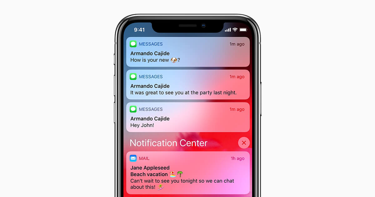 iphone messages notification