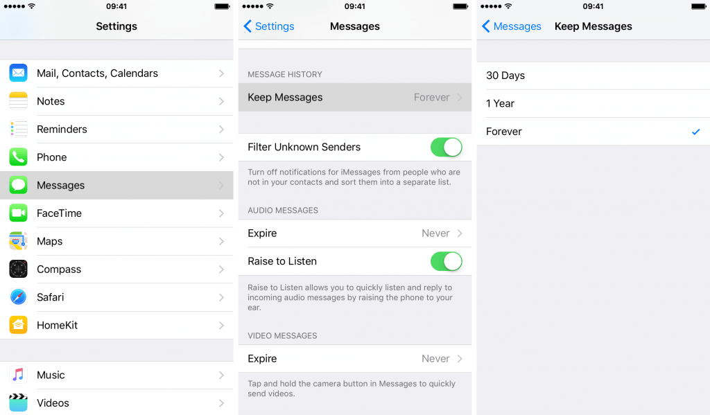 imessage settings