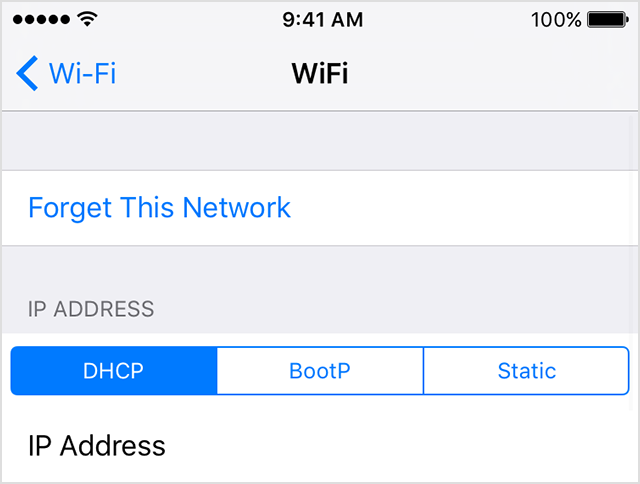 wifi connected but not working iphone