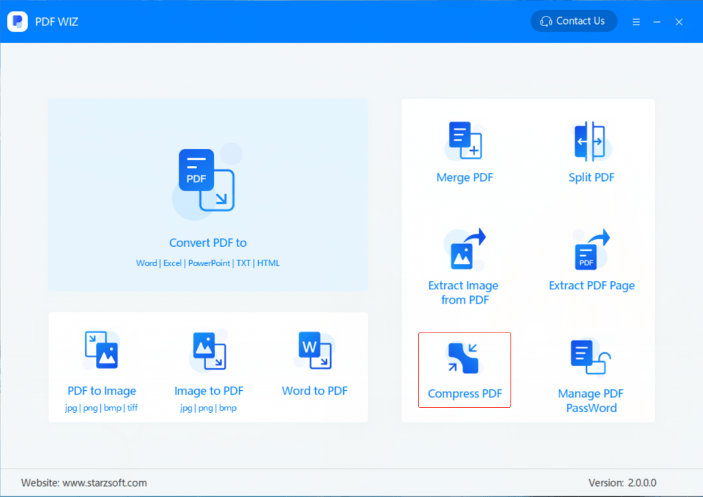 make a pdf smaller using pdf wiz