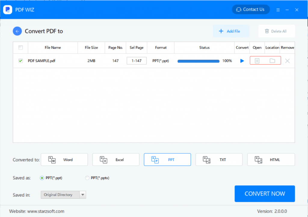 how to convert a pdf to google slides via PDF WIZ