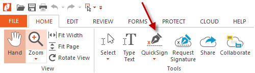 esign a pdf with quicksign