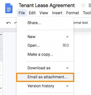 google doc to pdf email 1