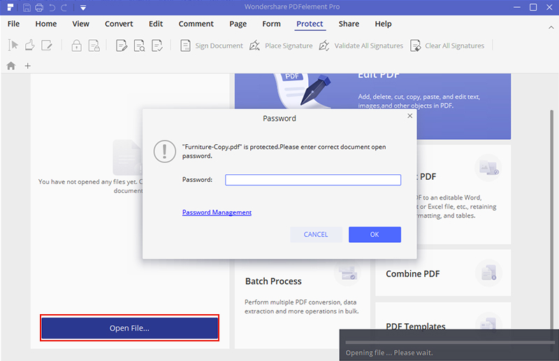 wondershare pdf password remover