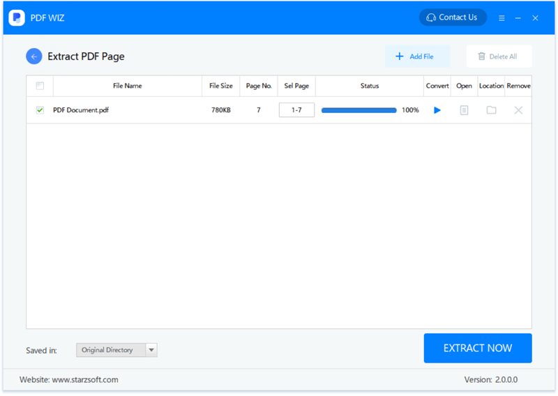 extract pdf pages with pdf wiz step 3