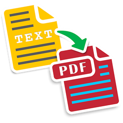 text to pdf