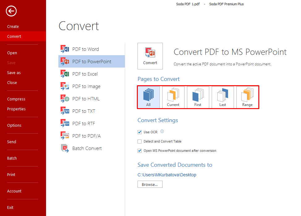 convert pdf to ppt using soda pdf