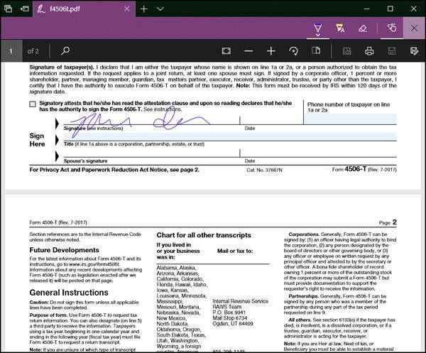 esign a pdf with microsoft edge