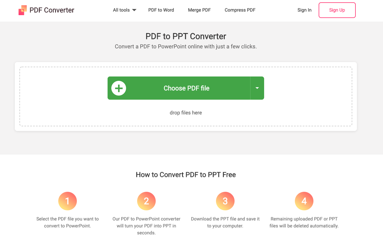 convert pdf to presentation online free