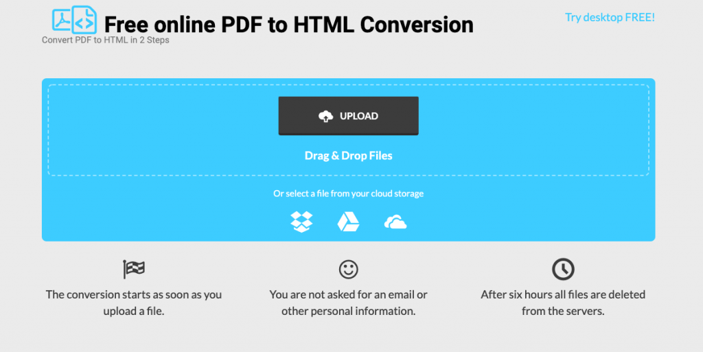 pdf to html website