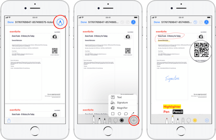 use the mail app to esign pdf