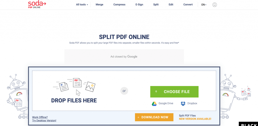 split pdf pages online