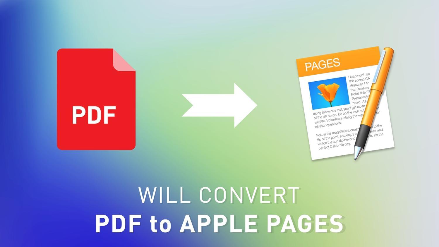 convert pdf to pages