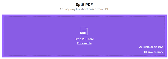 smallpdf page extractor