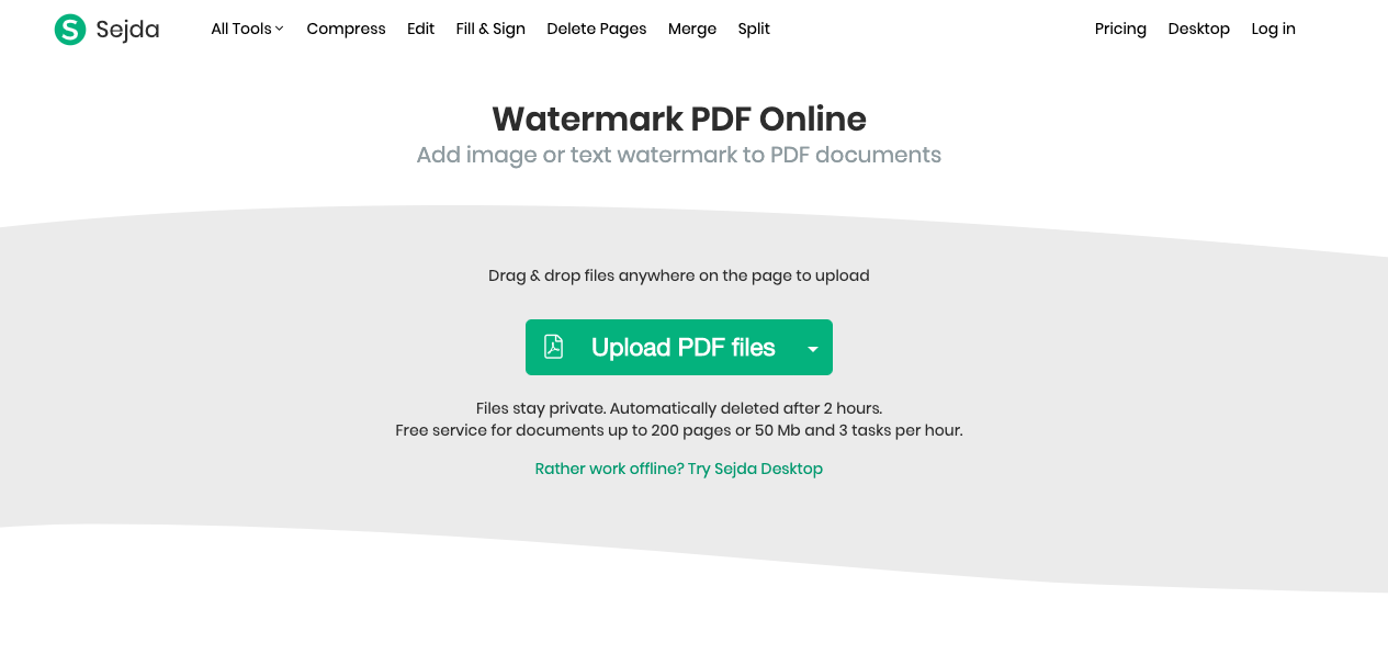 how to add watermark to pdf free
