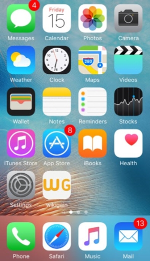 iphone 4 home screen