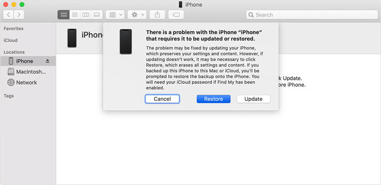 itunes iphone recovery mode