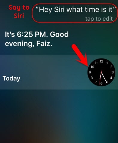 siri clock