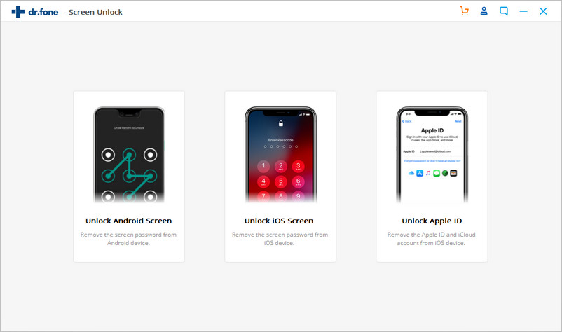 unlock ios screen with dr.fone