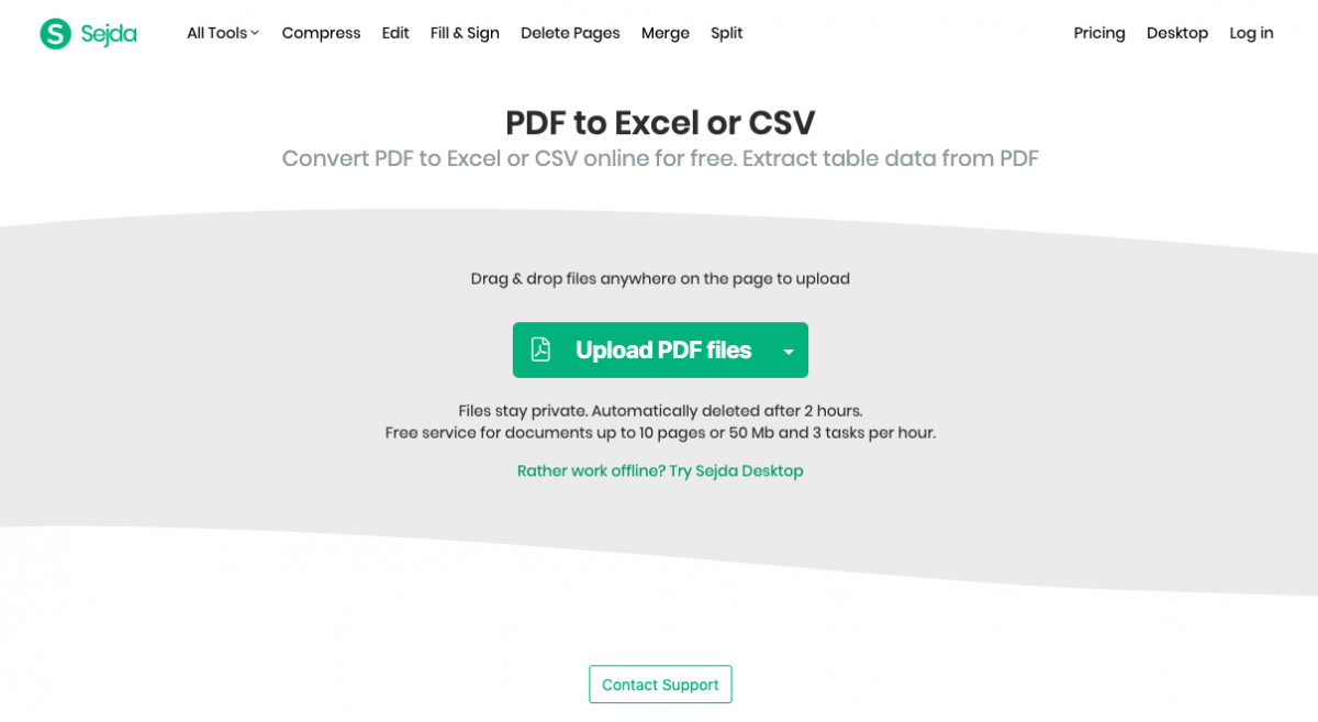 convert pdf into csv