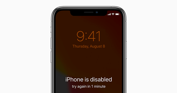 iphone is disabled