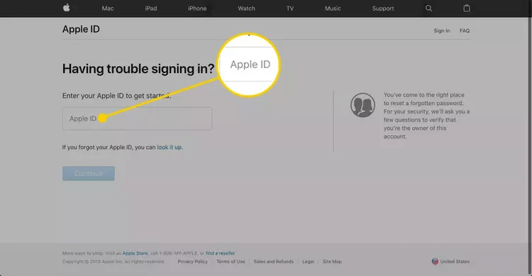 enter apple id