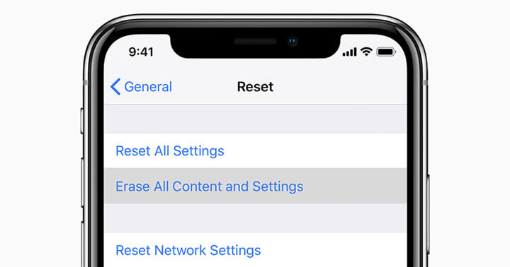 ios general reset