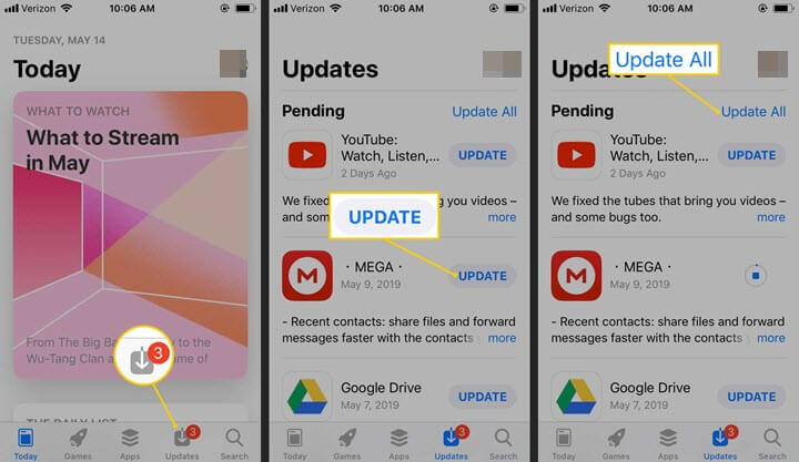 App Update Iphone