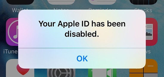apple id disabled