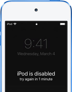 ipod touch disabled