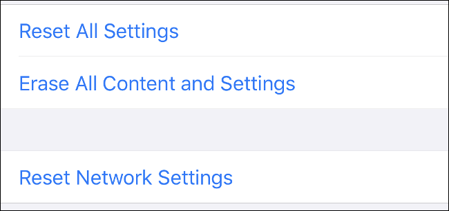 reset all setting on iphone