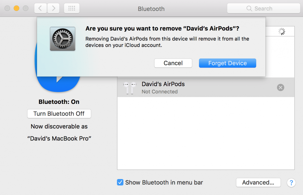 forget airpods on mac
