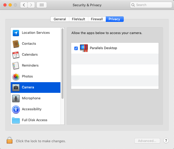 app apps to access mac camera