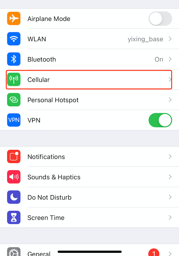 toggle on cellular data to fix imessage activating issue
