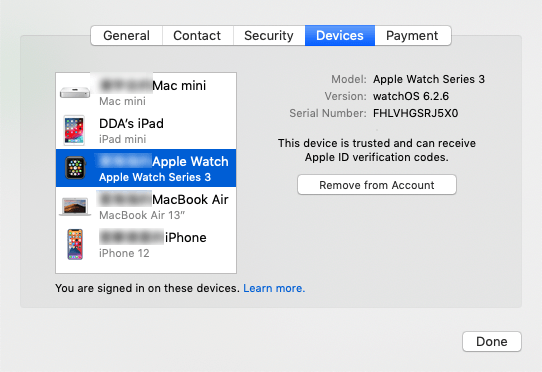 mac remove this device