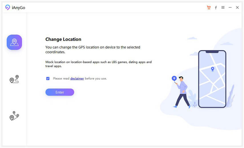 change location mode ianygo