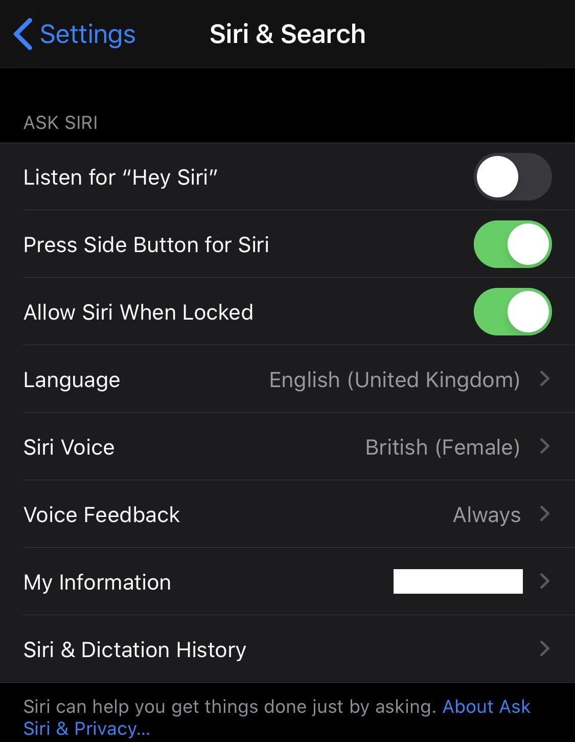 enble hey siri on iphone to fix it