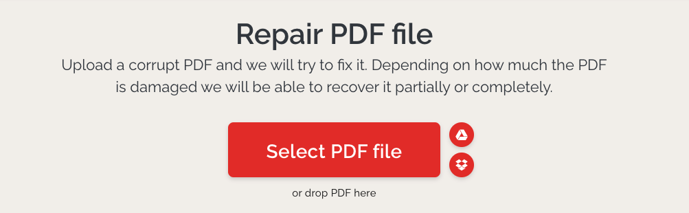 repair pdf file when it's not openning