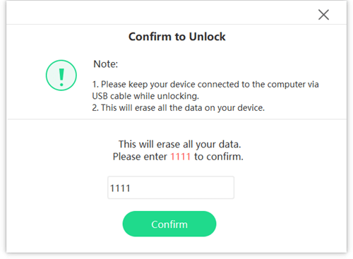keypass confirm unlock