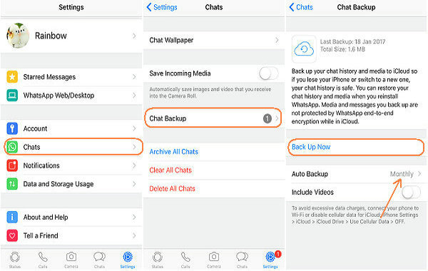 whatsapp chat backup