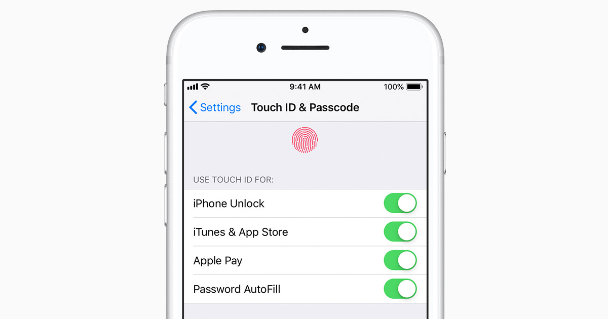 touch id settings