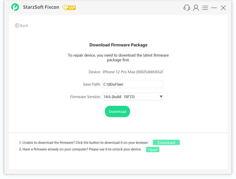 fixcon download firmware package