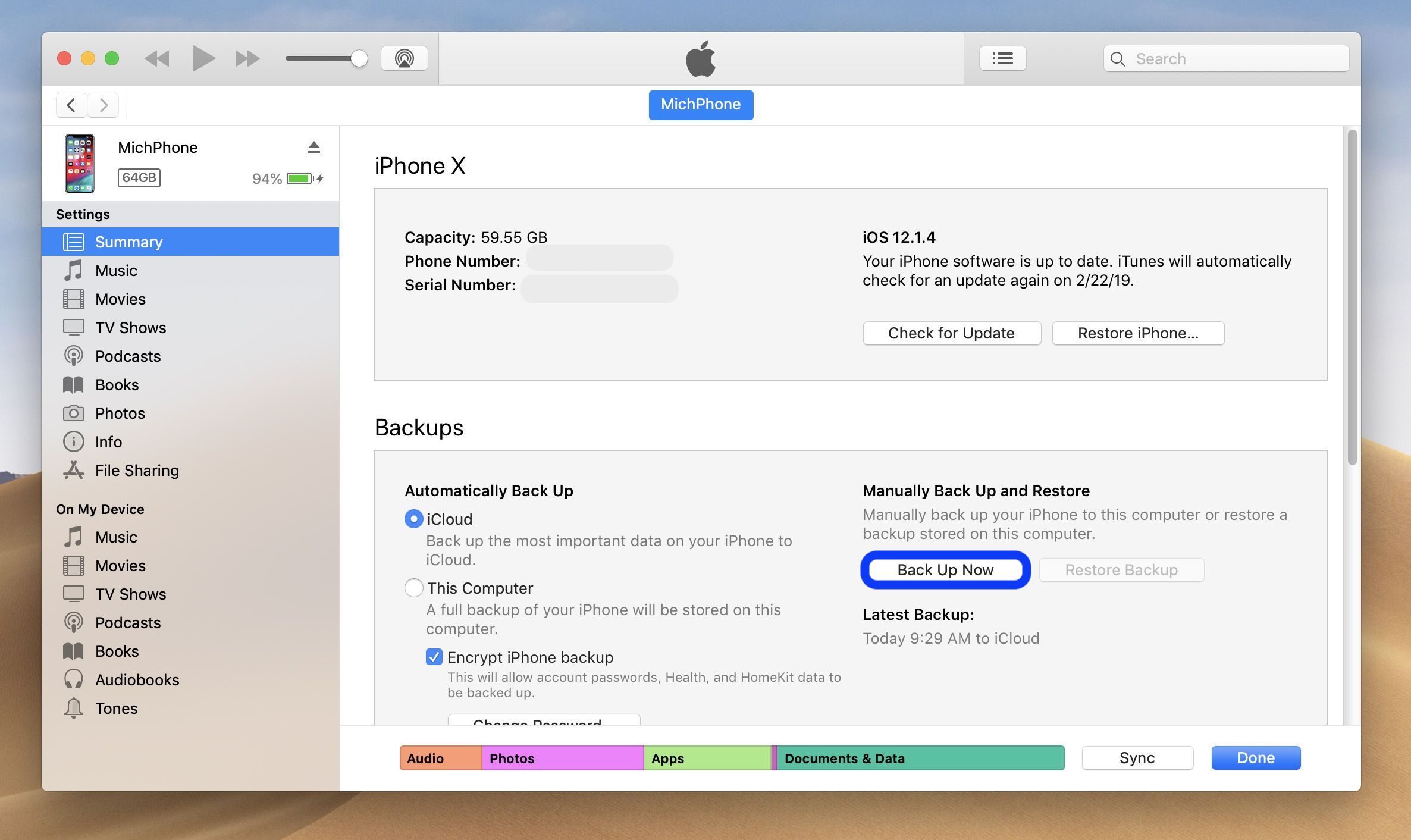 backup iphone before installing ipsw files