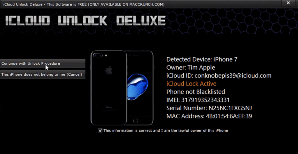 step to use icloud unlock deluxe 2