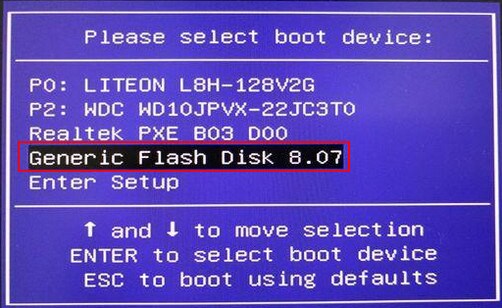 jailbreak select boot device