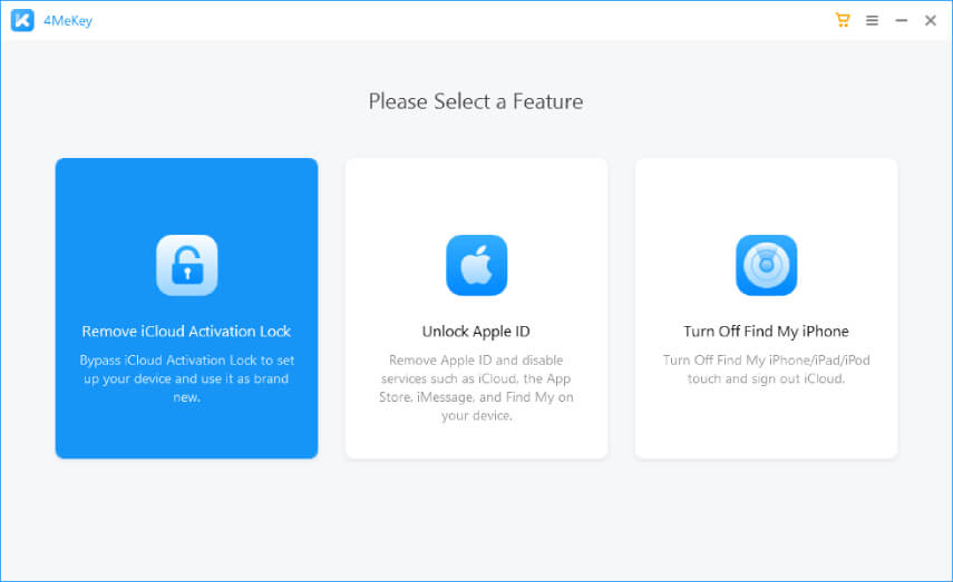 tenorshare 4mekey interface