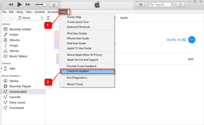 fix itunes error 3600 via updating iTunes