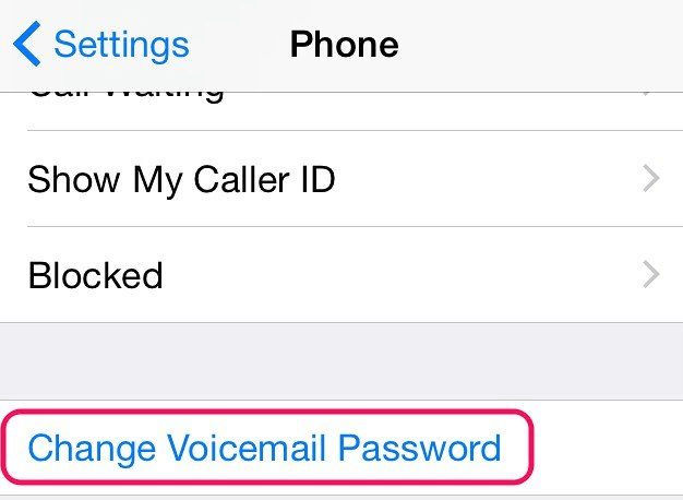 how to cancel the voicemail in iphone